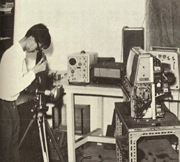 Receiving satellite pictures at King's Park Meteorological Station in the mid-1960s