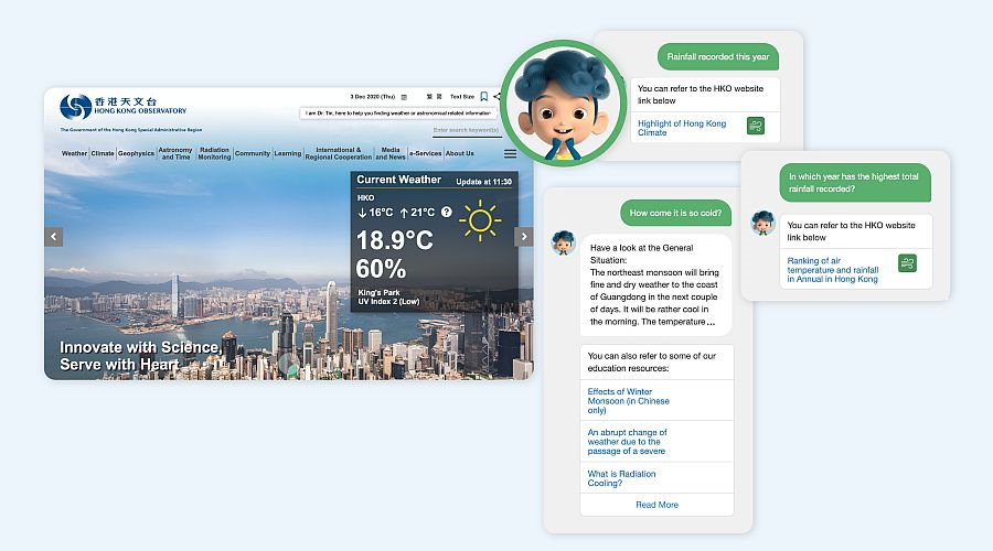 &ldquo;Dr Tin&rdquo; Chatbot Service Launched on Observatory Website