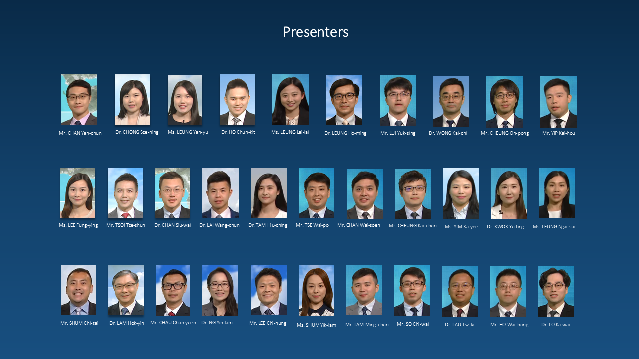 TV Presenters:Mr. Yeung Wai Lung, Mr. Chan Yan Chun, Dr. Chong Sze Ning, Miss Leung Yan Yu, Dr. Ho Chun Kit, Mr. Choy Chun Wing, Miss Lee Fung Ying, Mr. Tsoi Tze Shun, Dr. Yeung Kwok Chung, Dr. Chan Siu Wai, Mr. Kong Wai, Dr. Lai Wang Chun, Mr. Shum Chi Tai, Dr. Lam Hok Yin, Mr. Lau Dick Shum, Mr. Chau Chun Yuen, Mr. Woo Wang Chun, Dr. Cheng Chung Choi