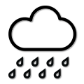 Moderate rain or heavier(10 mm or more)